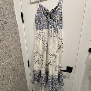 Perry Walker Collective Tie Front Midi Dress